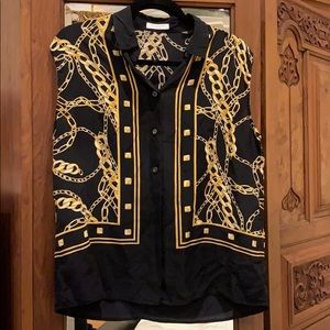 Equipment chain button down